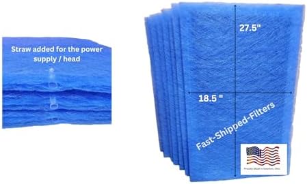Fast-Shipped-Filters 7 Pack Replacement Filter Pads Compatible with Captura Air Cleaner Refill Blue (20x30)
