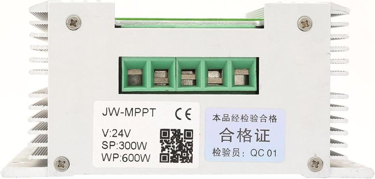 Wind Solar Hybrid Charge Controller MPPT Boost Charge 12V 24V Auto with LCD Display for Off Grid Solar Wind Power System (600W Wind Turbine 300W Solar)