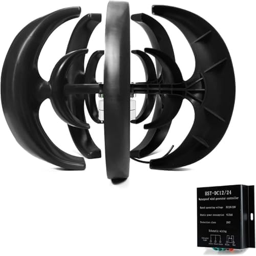 800W Vertical Wind Turbine Generator Kit for Home & Camping, Quiet Operation, MPPT Controller, 12V/24V Eco-Friendly Renewable Energy Solution