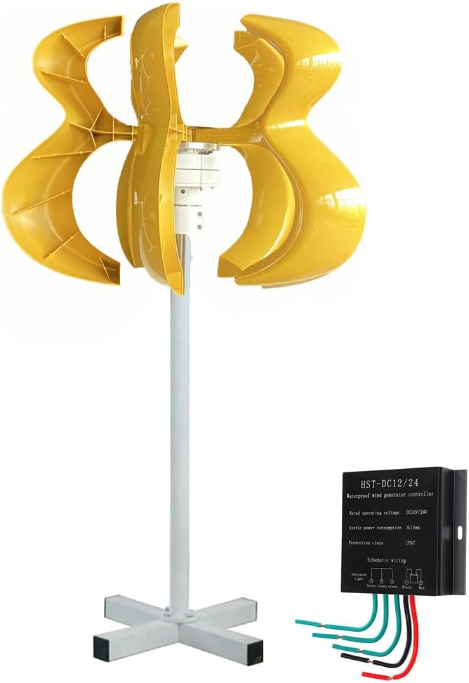 14000W Wind Turbine Generator Kit,Permanent Magnet Generator, 12V24 48V Aluminum Alloy Blades Suit for Home/RV/Marine