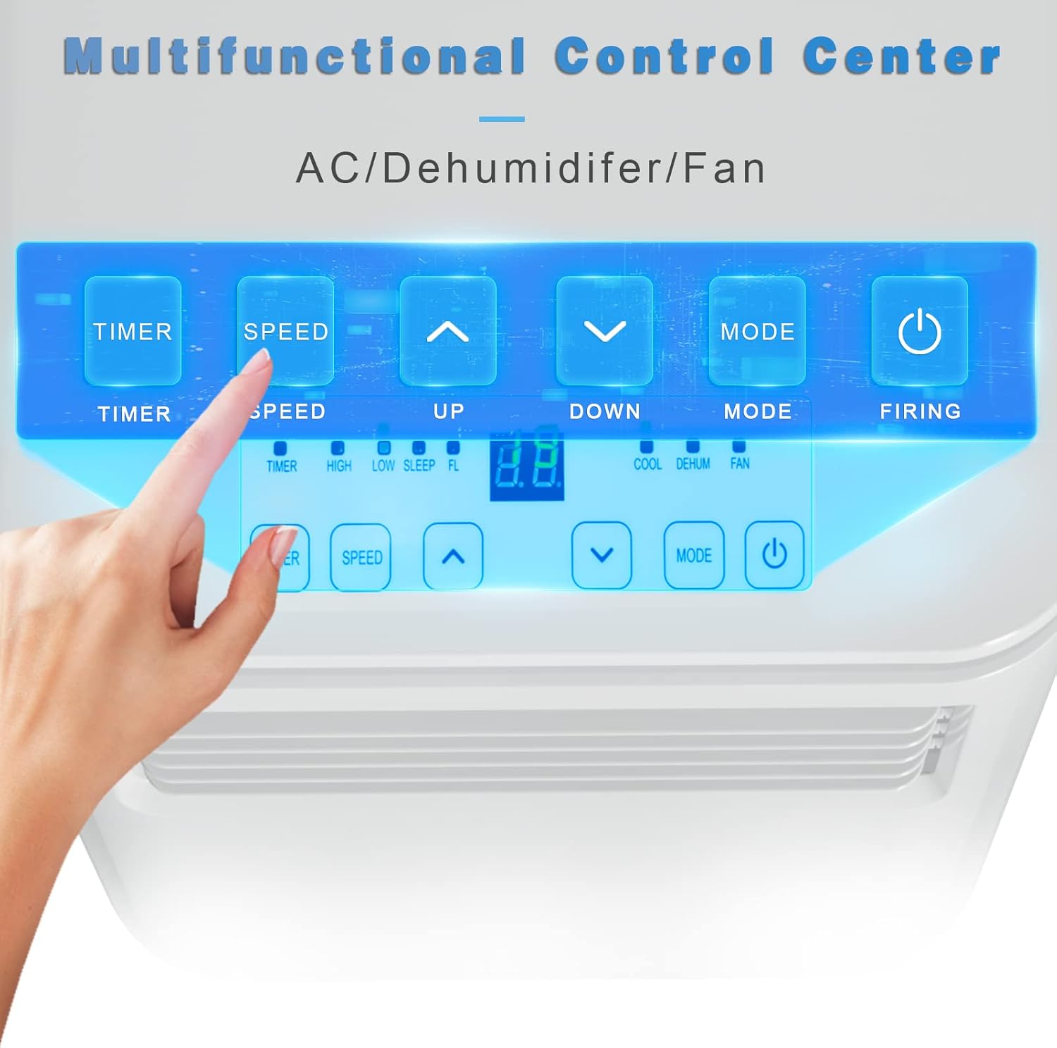 OFIKA 8000 BTU Portable Indoor Air Conditioner,Portable AC Unit for Room Up to 350 Sq.Ft,3-in-1 Room Air Conditioner with Remote Control,Digital Display,Window Mount Kit,24H Timer