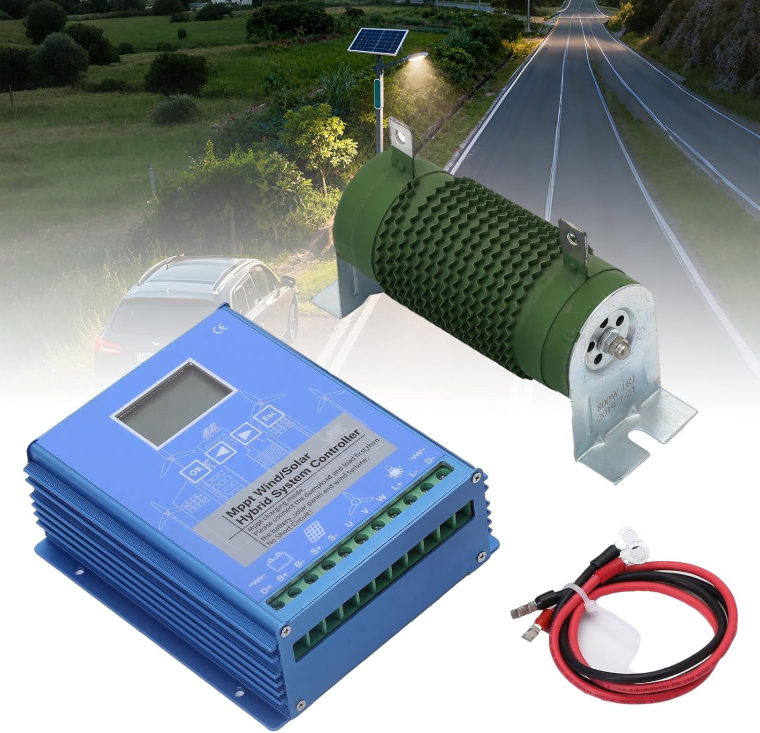 1000W Solar Wind Controller Solar Wind Power Controller Solar and Wind Charge Controller Wind/Solar Hybrid System Controller 1000W-24/48VAuto