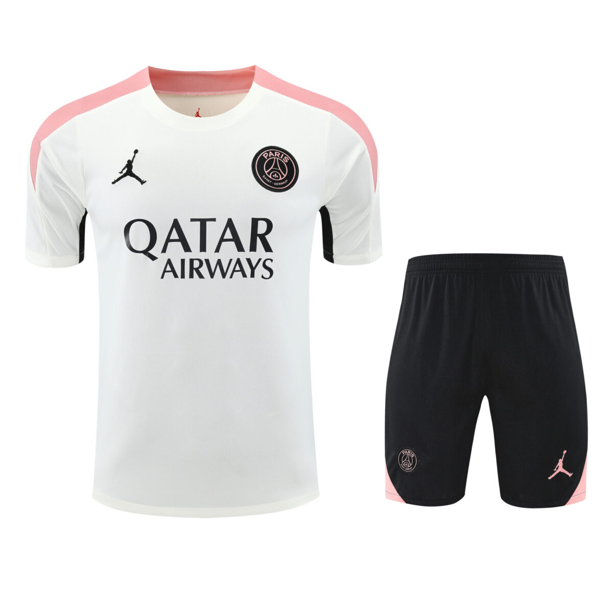 Conjunto de calentamiento PSG blanco y rosa - NewNow