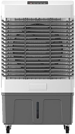 Dual Tank Air Cooler, Portable Air Conditioner with Timer and 4 Ice Packs, 3-Speed Evaporative Cooler for Office Reception Room