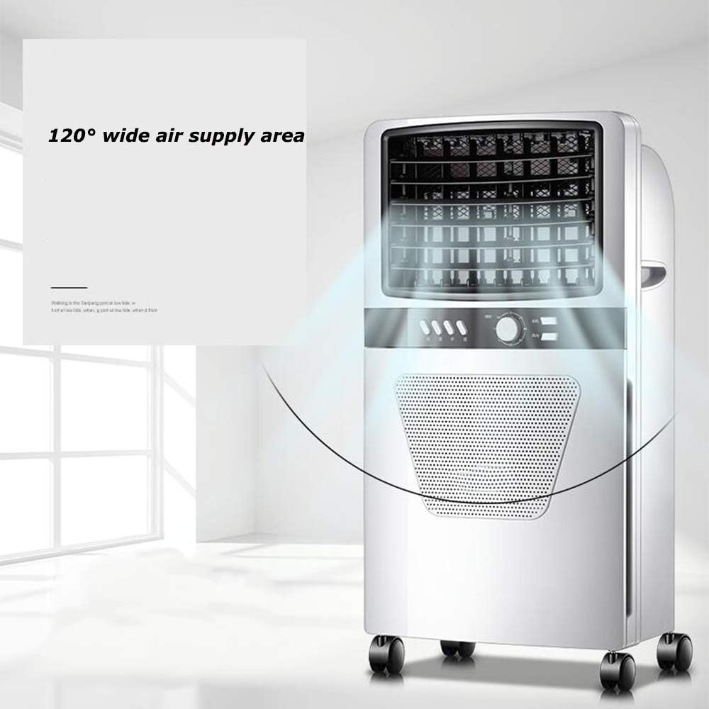 Cooling Fan Portable Air Conditioner Fan, 3 Speed Mini Personal Evaporative Air Cooler Fan Swamp Cooler Desk Humidifier Fan for Office Dorm Nightstand 65W Oscillation Function