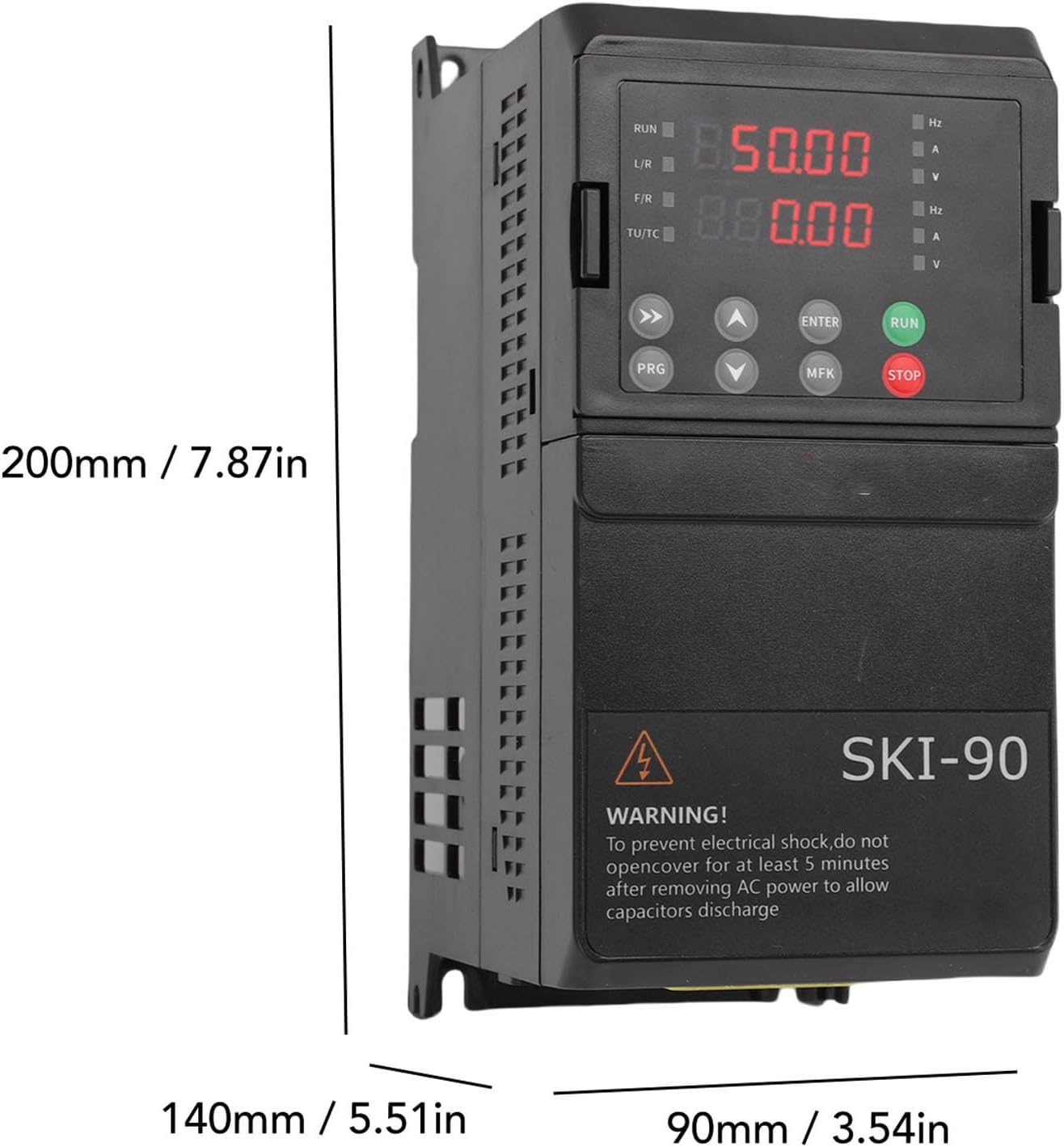 Eujgoov 1.5KW Solar PV Frequency Converter Motor Control DC250-900V 3PH for Water Pumpr Exceptional Thermal Management