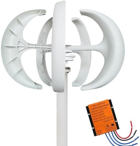 Wind Turbine Home Use Horizontal Generator Kits Blades with Controller to Charge Batteries Off Generator,3000W Wind Turbine Generator for 12V/24V/48V - Vertical Garden & Boat Wind Power Kit,