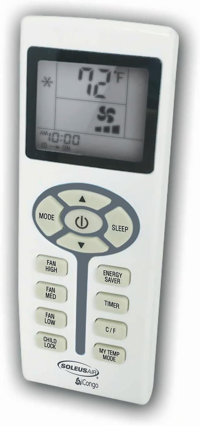 SoleusAir Energy Star 18,300 BTU 230V Window-Mounted Air Conditioner with LCD Remote Control, WS2-18E-201