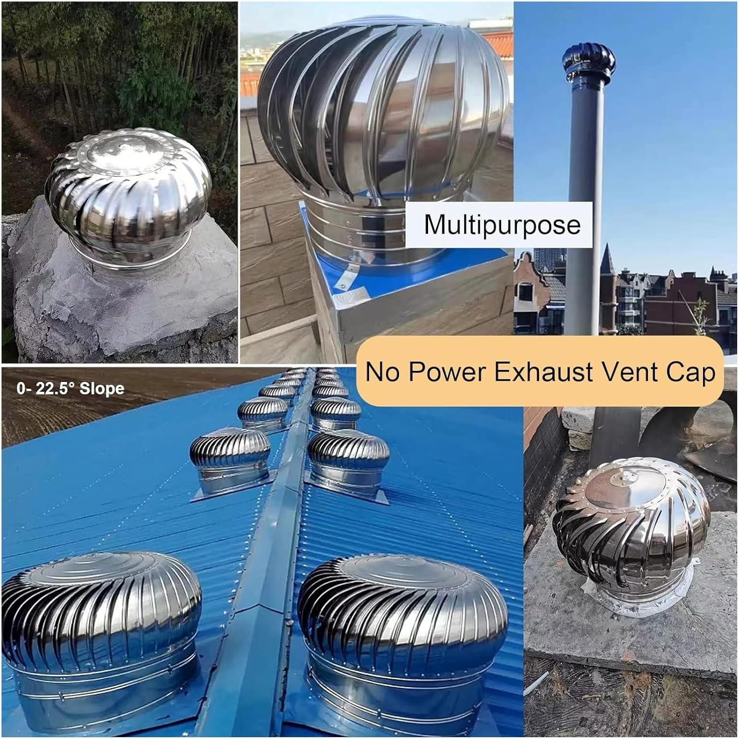 Roof Wind,Stainless Steel Turbine ntilator NTS Roof nt for Leak Proof nt Cap Fan, Wind Turbines Attic Air nt ntilating Turbines NTS, Rotating Chimney Cap for Houses Factory Att