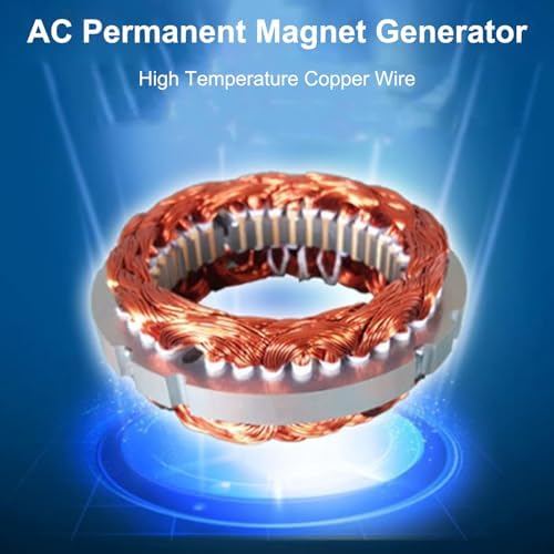 3000W Wind Turbine Generator with Controller - 5 Blade 24V AC Permanent Magnet Generator for Home & Street Lighting, High Efficiency Renewable Energy Solution