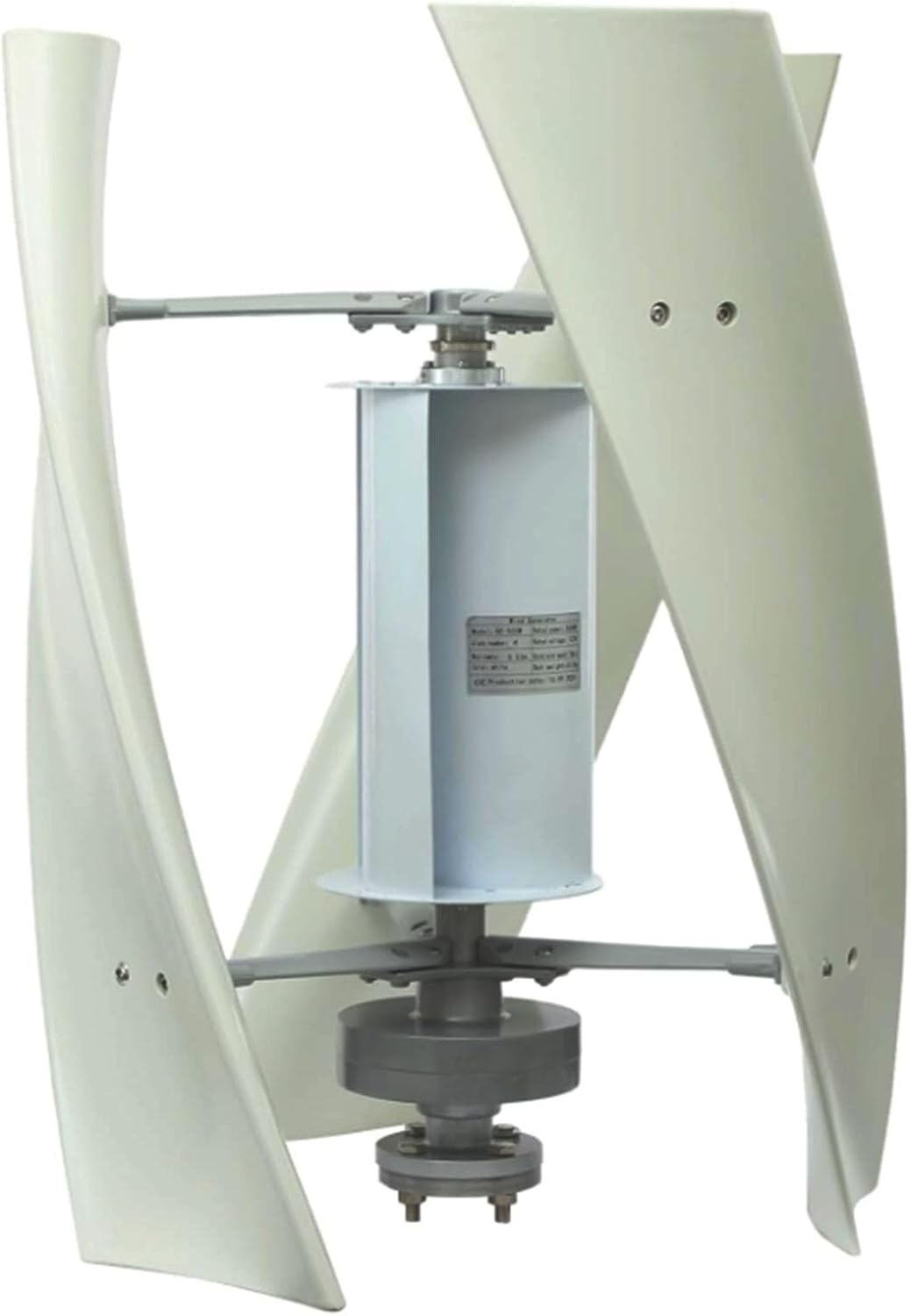 24v, 10000W Vertical Shaft Wind Turbine Generator, 220V 12V 24V 48V Magnetic Levitation Generator with MPPT Controller for Home Street Lighting (White)