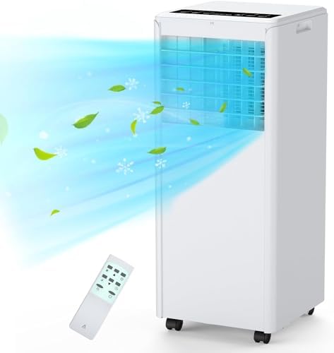 Acekool 8,000BTU Portable Air Conditioners, Portable AC for Room up to 350 Sq. Ft, with Remote Control, 3-in-1 AC Unit, 24H Timer, Window Installation Kit, Air Cooler for Bedroom Room Kitchen Camping