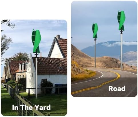 2000W/4000W/8000W/10000W 12V/24V/48V Wind Turbine Generator Kit, Noiseless Maglev Tech, Hybrid MPPT Charge Controller, Off-Grid Low Wind System, Ideal for Garden Lighting