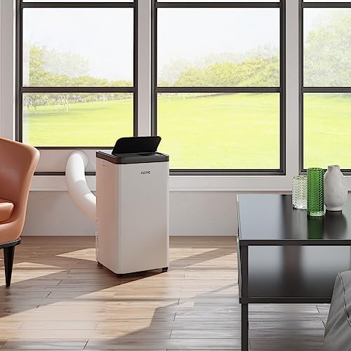 Aeric 10,000 BTU Portable Air Conditioner with Dehumidifier for Living Room and Apartment, 115V, Portable Air Conditioners for Large Rooms up to 700 Sq.Ft. with Remote Control in White