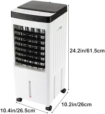 Cooling Fan, Portable Air Conditioner Fans, Water Cooling Fan with Universal Wheel, for Living Room, Bedroom and Office