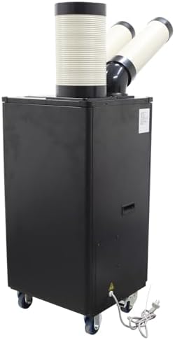 Industrial Portable Air Conditioner with Wheels 5L Large Tank Commercial Spot Cooler Adjustable Air Outlet Ideal for Hospitals Workshops Outdoor Events 220V 1.1KW