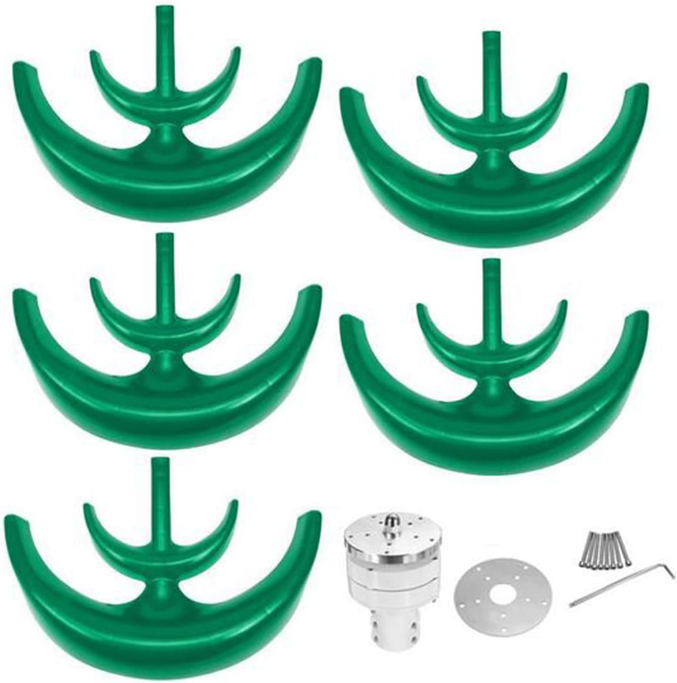 14000W No Noise Vertical Axis Wind Turbine Generator, 12V-220V Magnetic Levitation Wind Turbine with MPPT Controller for Green Windmill