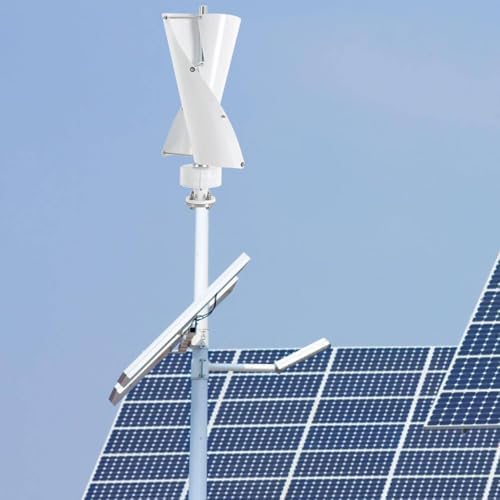 400W Vertical Axis Wind Turbine Generator with MPPT Controller - 2 Blades, 12V/24V for Boats, Cabins, Homes & Industrial Use - Efficient Renewable Energy Solution