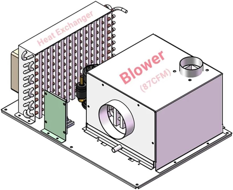 Air Conditionera, High Power Micro DC Air Conditioner, 24V DC, 650W Cooling Capacity, Compact, Lightweight, for e & Electronics Cooling, R134A,