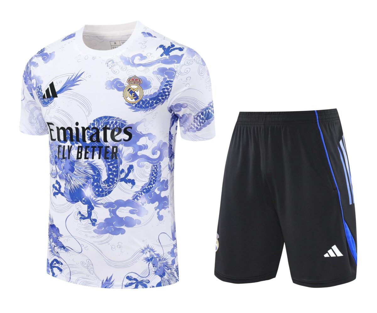 Conjunto de calentamiento Real madrid dragón azul - NewNow