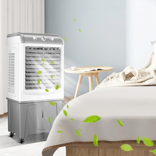 3 Wind Speed Portable Air Conditioners, Air Conditioner with Large Capacity Water Tank, Air Conditioner Portable with Universal Wheels, for Home, Office, Garage(90cm/35.4in)