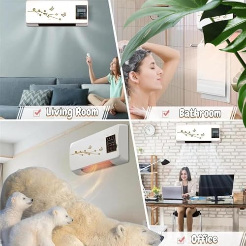 Portable Air Conditioner,Multifunctional Wall Air Conditioner, Super Quiet Fast Cooling/Heating for Room,Mobile Small Air Heater