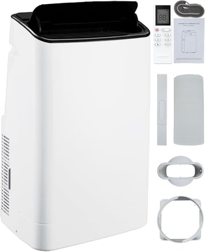 14,000 BTU Portable Air Conditioner - Cools Up to 700 Sq.Ft, 3-in-1 Energy Efficient AC,Portable with Casters for Large Rooms, Campervans, Offices