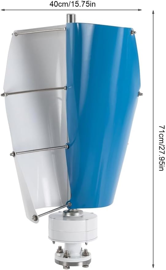 48v, 12000W 48V 24V Generator Permanent Magnet Suspension Low Wind Start Household Hybrid, 2 Blade with MPPT Charge Controller