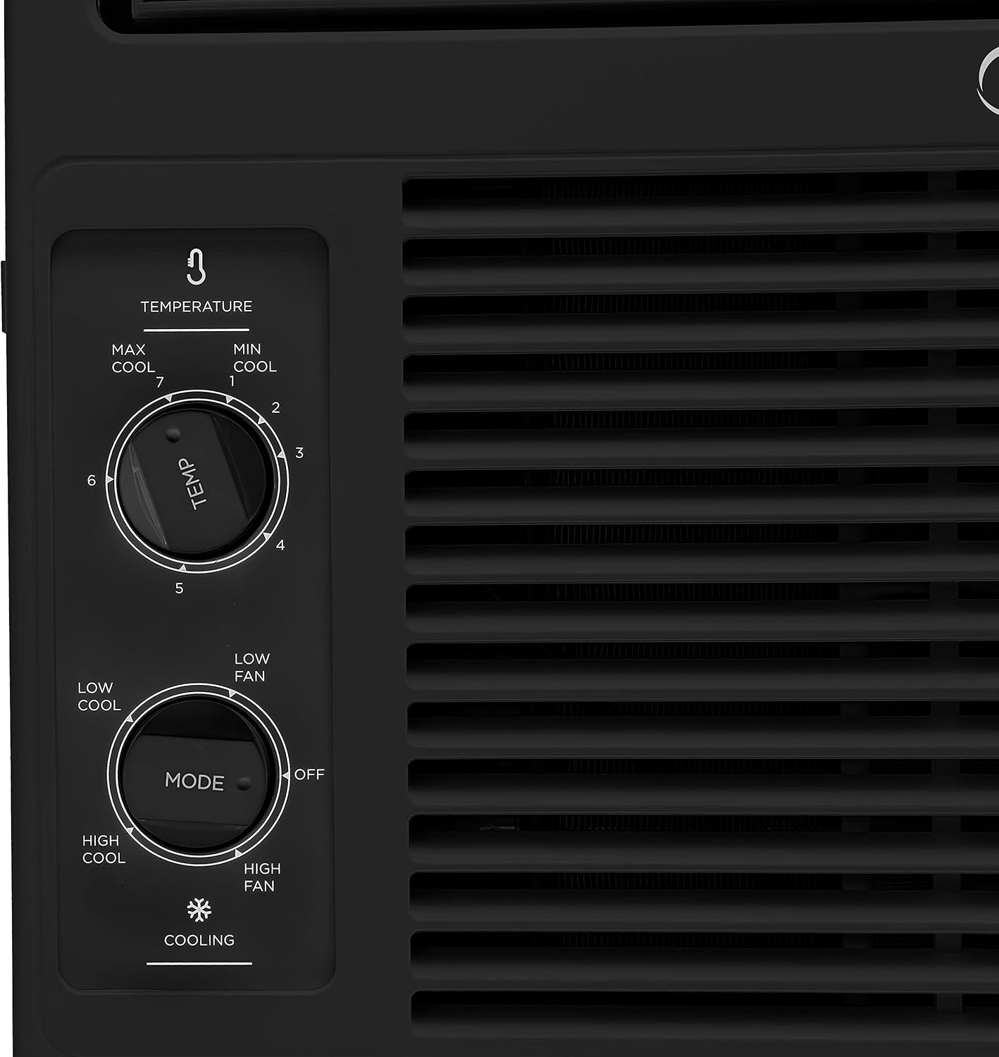 Midea 5,000 BTU 115V Mechanical Window Air Conditioner, Black (Renewed)