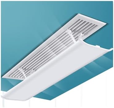 Air Conditioner Flow Deflector Central AC Vent Cover, Adjustable Outlet Air Wing Air Diverter Cover, Prevent Direct Blowing Baffle, for Vents/AC/Ceiling Registers