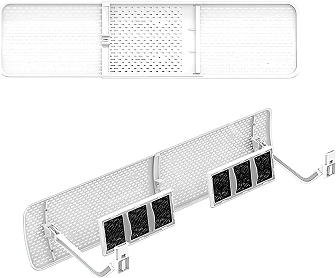 Adjustable Air Conditioner Deflector with Filter Ac Air Outlet Air Wing Household Summer Folding Wind Screen Wind Shield