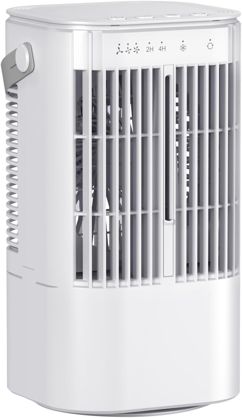 HELLORSO Mini Air Conditioner, Portable Air Conditioners AC, 900mL Water Tank, Auto-off Timer, Plug In Use USB Interface, Evaporative Air Cooler With 3Speeds, Desktop Fan For HomeOutdoors (White-1pc)