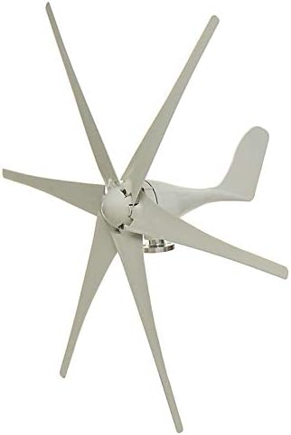 3600W 12V 24 Volt Wind Turbines+Controller 6 Blade Horizontal Home Wind Generator Powers Windmill Energy Turbines Charge,Black,3600w