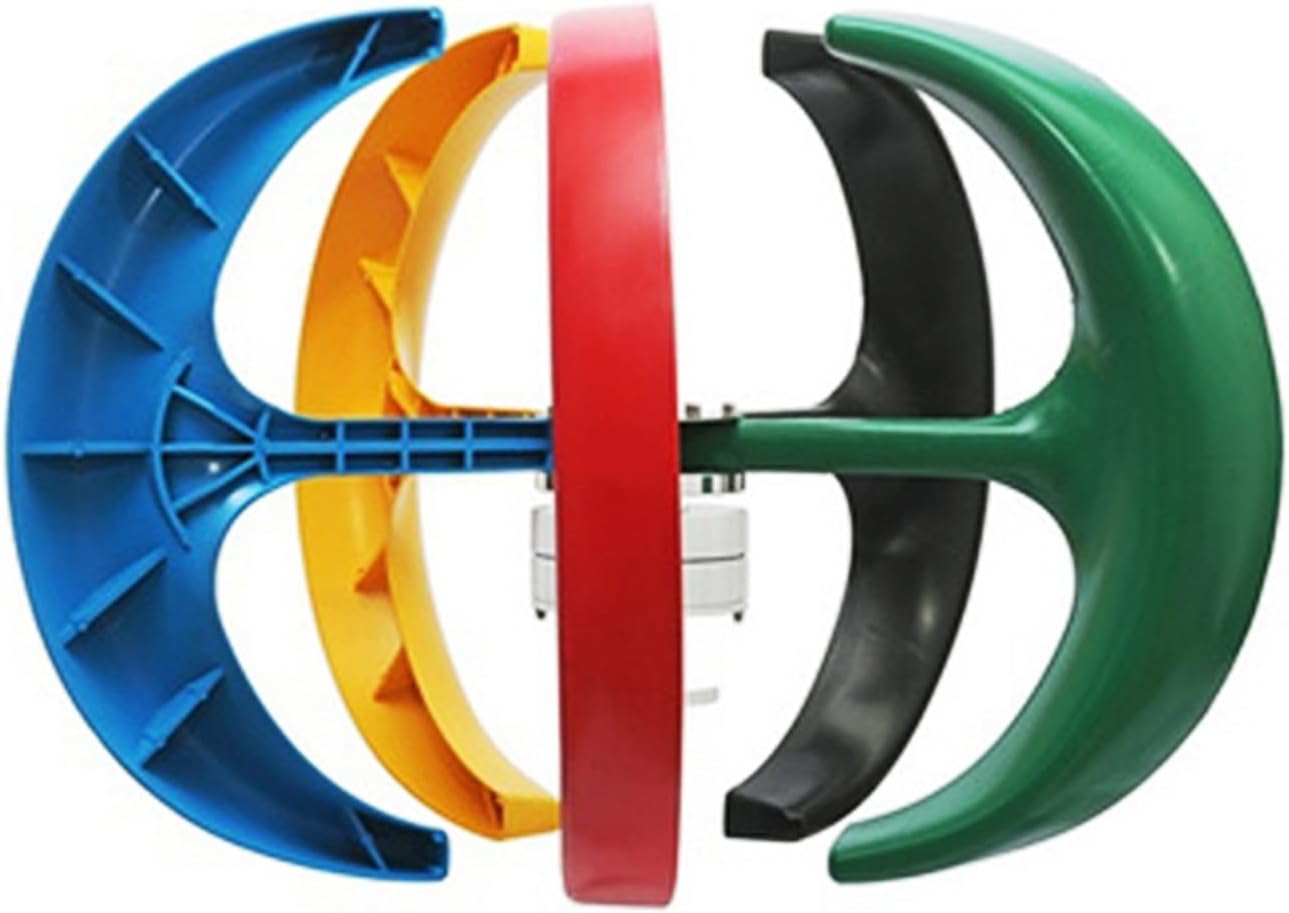 12V-220V 9000W Wind Turbine Generator with 5-Blade Design, 3-Phase AC Wind Turbine Kit with Controller Easy Installation for Hybrid Wind Solar Systems