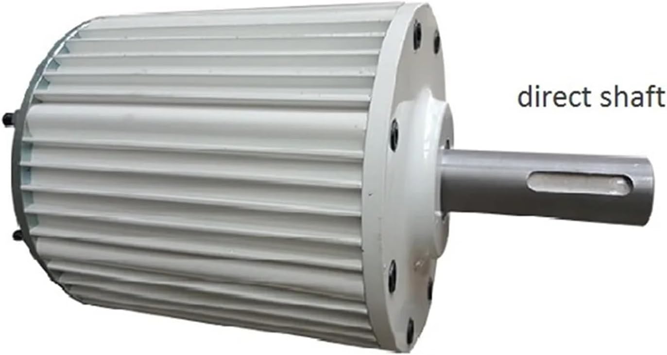 Wind Turbines, 10KW Electric Nerator 24V 48V 96V 120V Low RPM Permanent Magnet Alternator 10000W Turbine Motor with Base(Direct Shaft,12V_10KW)