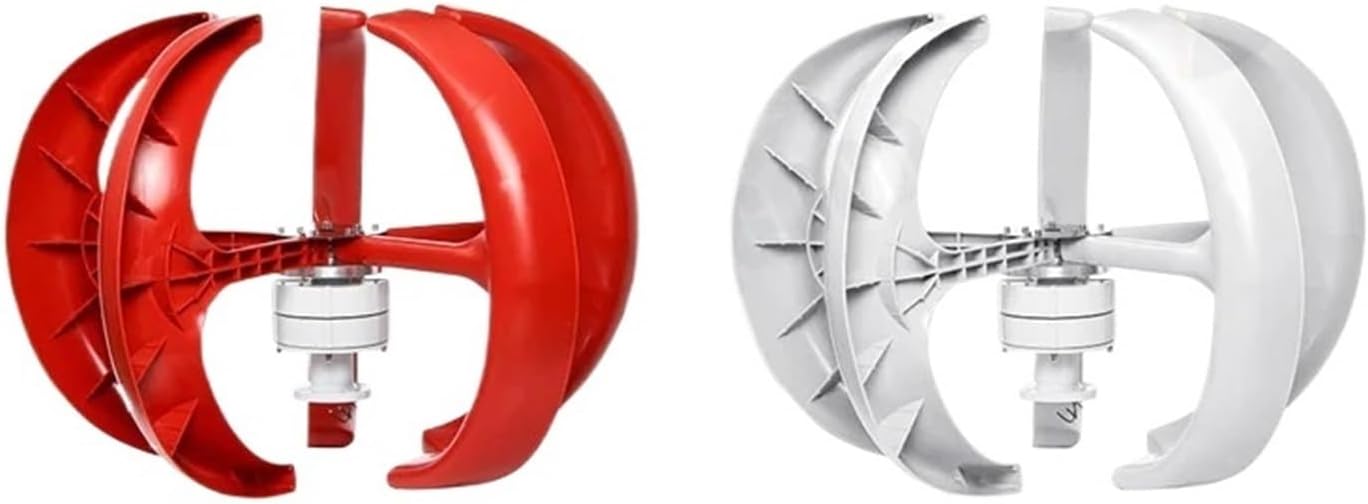 Wind Turbines, 3000W Vertical Wind Turbine 12v 24V Vertical Axis Wind nerator Small Windmill Free Energy(White,24V)