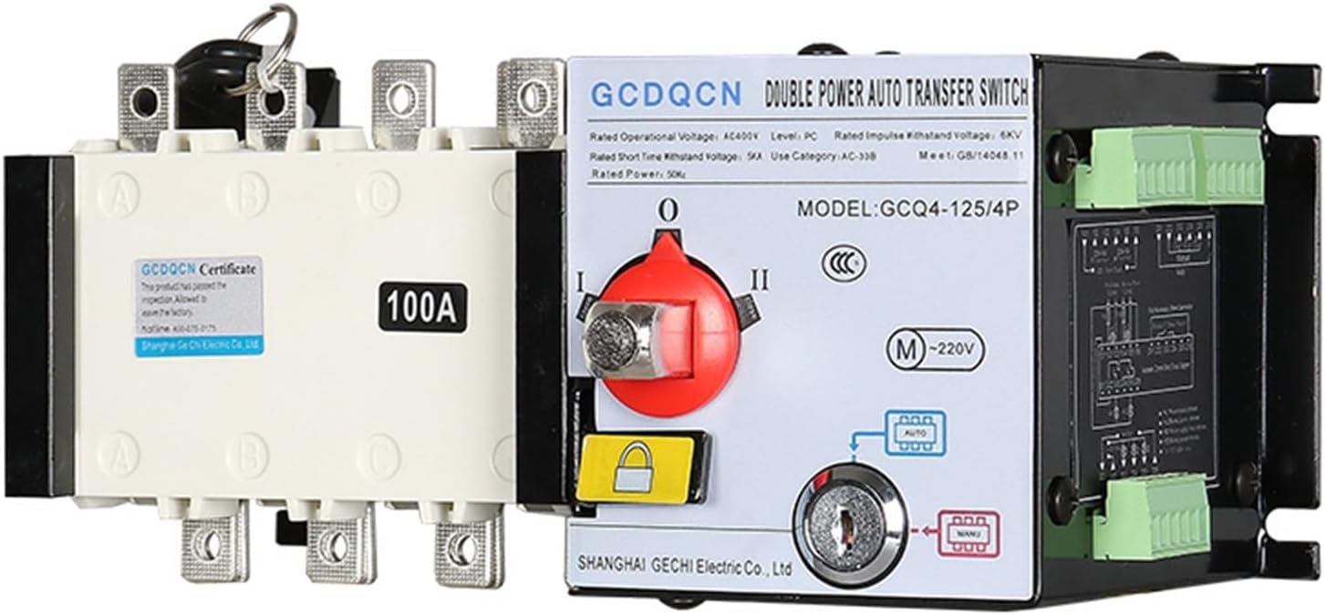 GCQ4 Isolated PC-Level Generator Switch fire-Fighting Dual Power Automatic Transfer Switch(4P2500A)