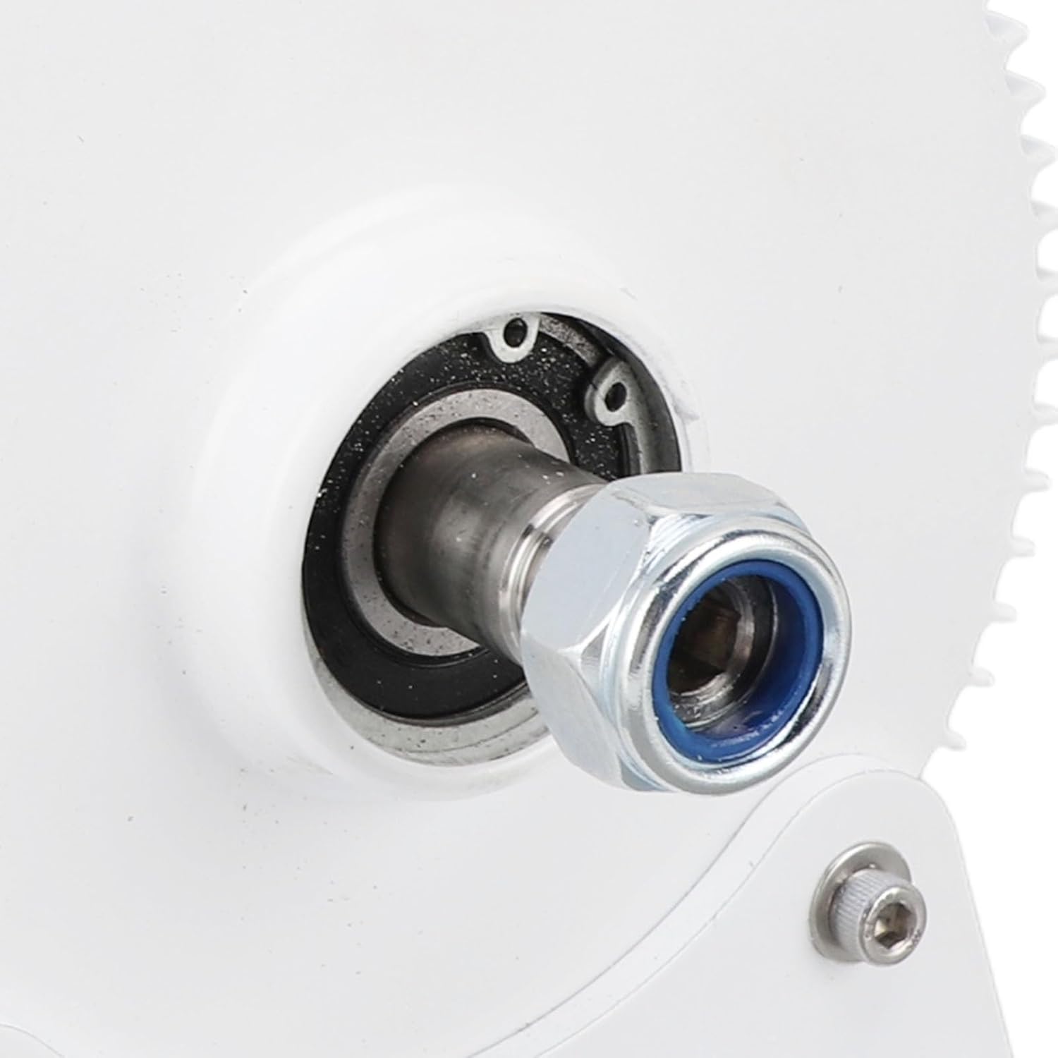 Permanent Magnet Alternator 48V 3 Phase AC Wind Synchronous Generator 2 Axes Serrated with Base (400W)