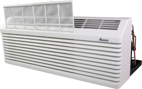 J-Series PTAC Model PTC123J35AXXX- 12000 BTU 3.5 Kw Wall Mounted Air Conditioner and Heater Combo for Hotel, Motel, Apartment, Sunroom, and Garage. PHWT-A200, WS900QW, & SGK01B.
