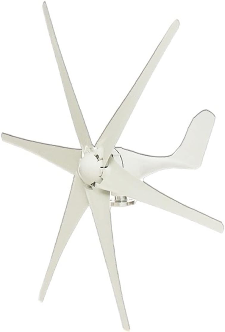 Wind Power Turbine Generator 6000W Small Home Wind Turbine Generator Windmill Fit For Street Lamps,Monitoring Boat Free 10kw 10000W WithController (Color : White, Size : WITH CONTROLLER_12V)