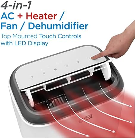 Commercial Cool 14,000 BTU Portable Air Conditioner with Heat and Remote Control