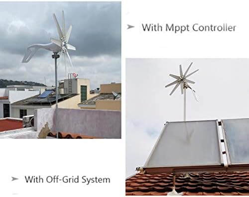 12000W Wind Turbine Generator Kit - 12V-220V Wind Power System with MPPT Controller, 8-Blade Design for Home, Farm, RV - Eco-Friendly Renewable Energy Solution