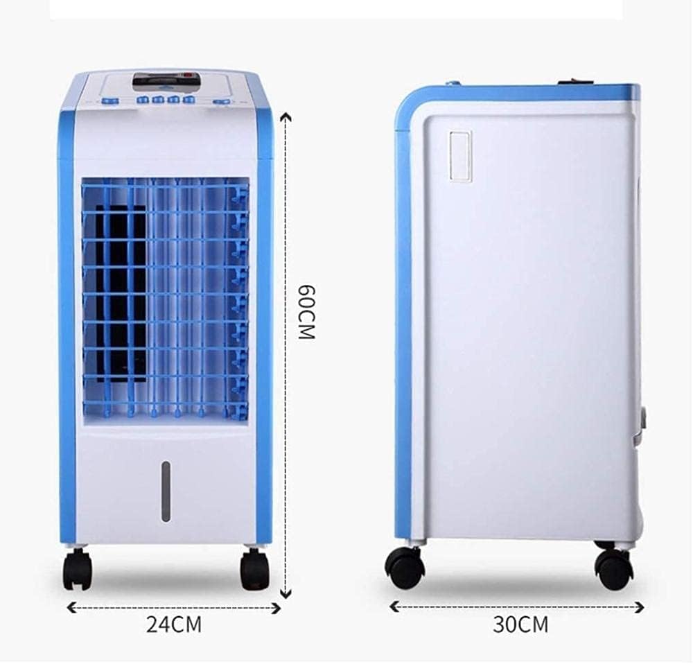 Portable Air Conditioner Cooler Air Conditioner Mobile Without Hose 4 In 1 Portable Single Cold Air Cooler Fan Humidification Water Tank 3L For Home And Office Blue