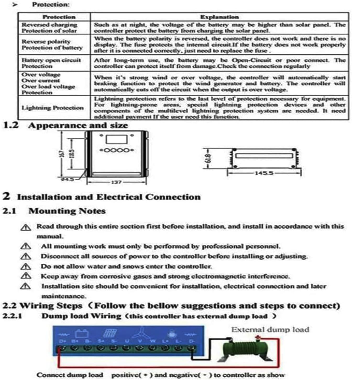 12000W/16000W Wind & Solar Hybrid Charge Controller, MPPT LCD Regulator for Wind Turbines & Solar Panels, 48V Energy Booster, Efficient Solar-Wind Energy Management