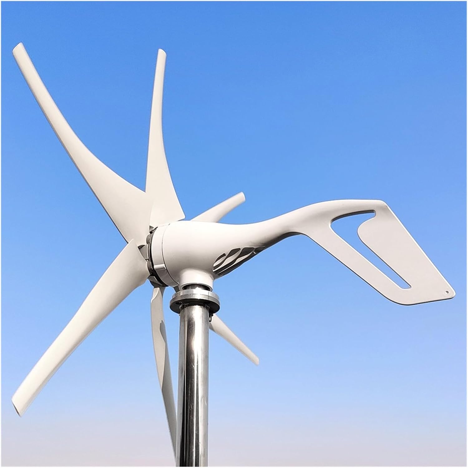 2000W Horizontal Turbine Wind Turbine Generator Kit, 12V/24V/48V Low Noise Vertical Axis Wind Turbine Generator with Controller Industrial Energy(Hybrid Controller,48V_2000W)