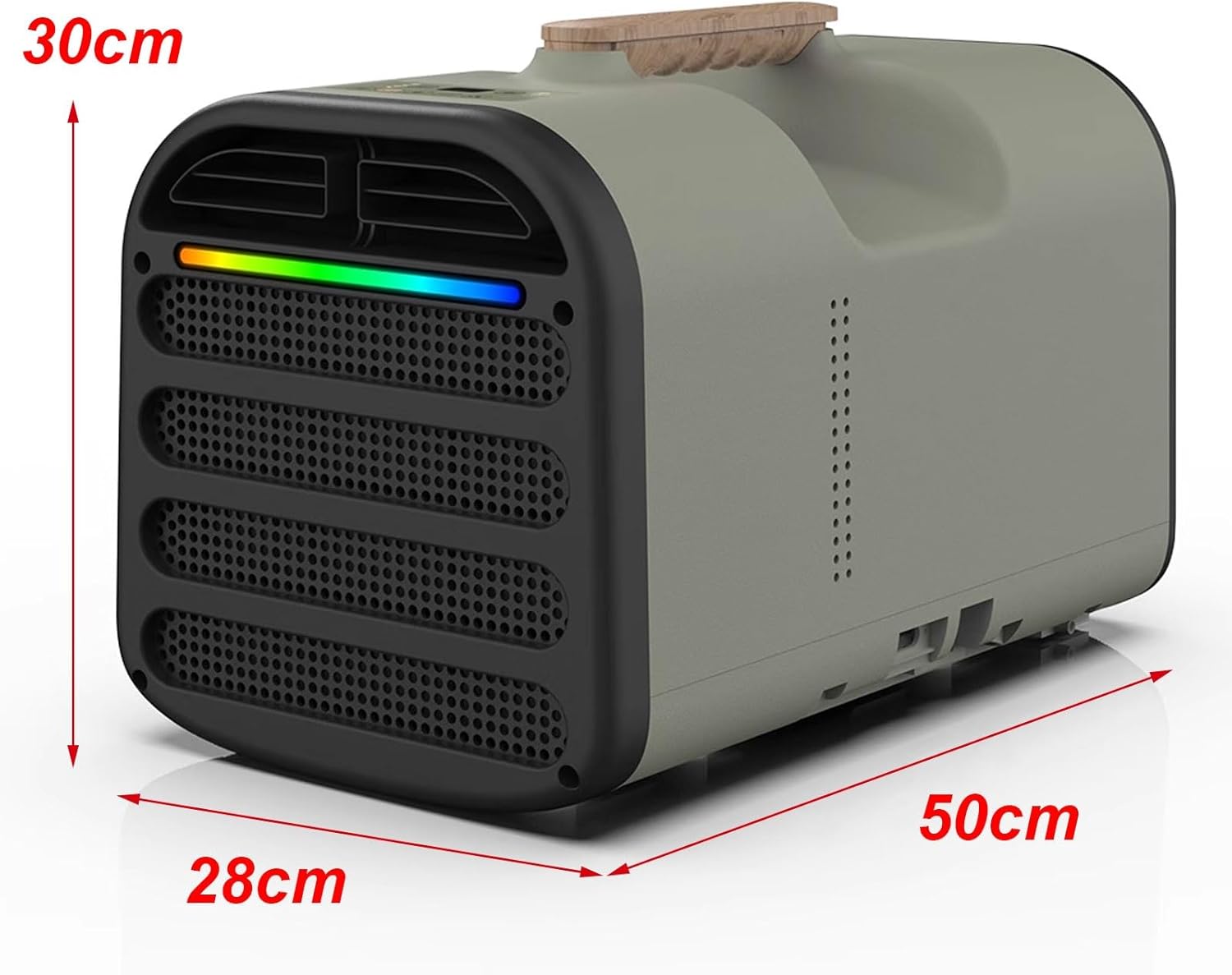 4-in-1 Portable AC with Touch and Remote Control Small Room Air Conditioner, No Window Needed, Camping AC with Top Handle for Bedroom 8-10㎡