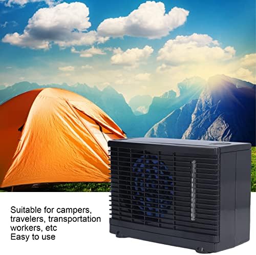 Portable Air Conditioners, Portable Evaporative Air Cooler, Mini Air Conditioning Fan Silent Portable Evaporative Cooler with Water Tank for Car Home 12V