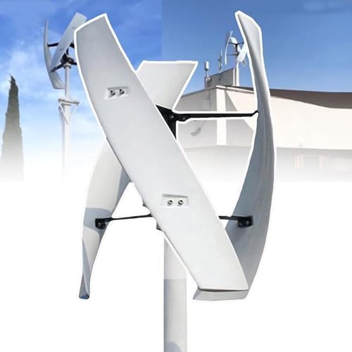 6000W-15000W Wind Turbine Generator Kit for Home Use, Horizontal Axis with 3 Blades & Controller, 12V/24V/48V Vertical Wind Power System
