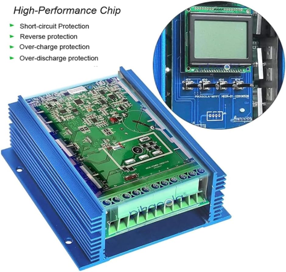 12v,HYZHANHONG 12V/24V/48V MPPT Hybrid Boost Controller Wind Solar Hybrid Charge Controller 1000W, for Wind Turbine Generator Charger Battery