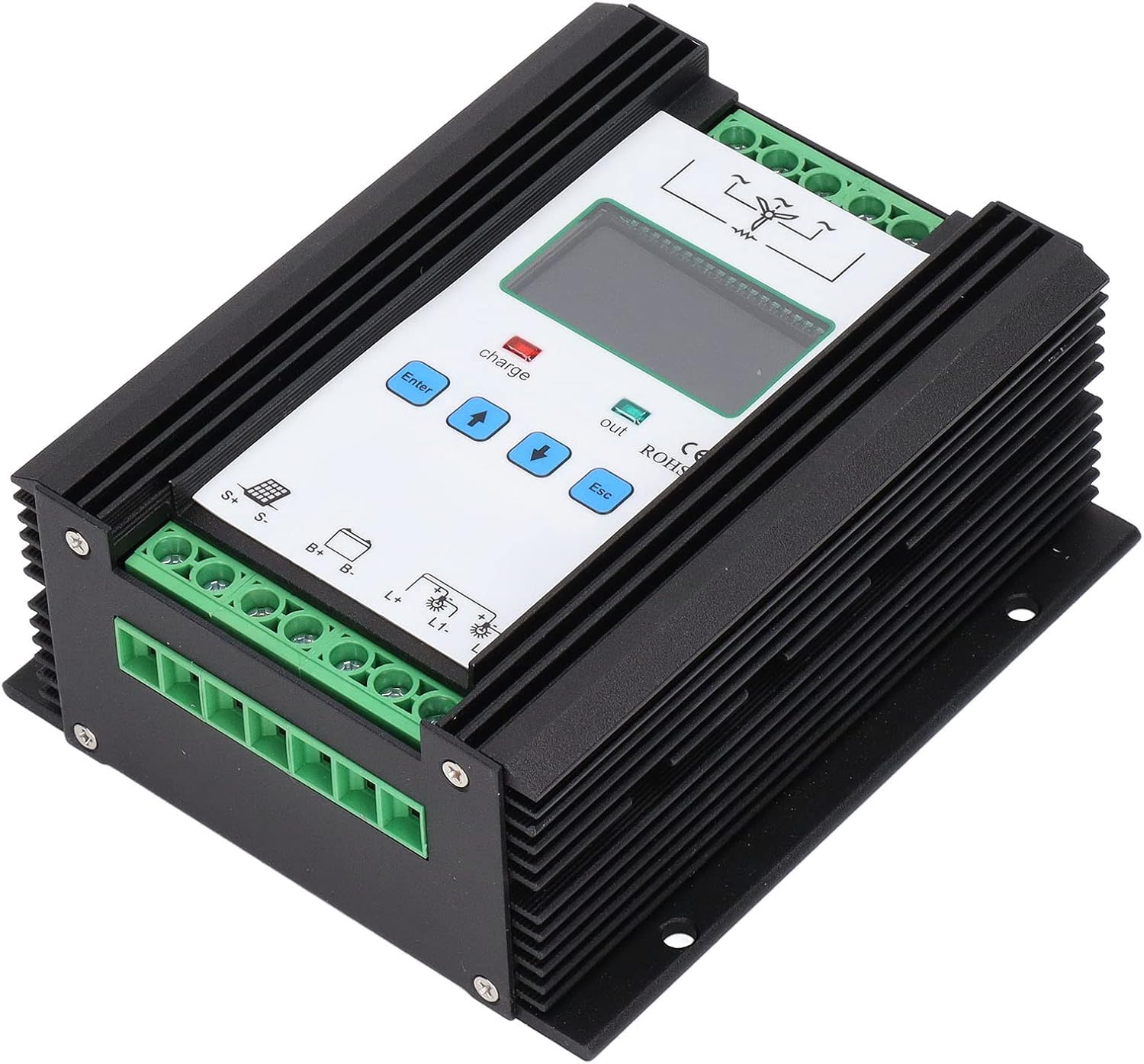 Wind Solar Hybrid Controller, 12V / 24V, 600W - Digital Intelligent Control, PWM Charging & Multi Protection, Ideal for Off - Grid Renewable Energy Systems